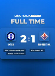 Hasil Liga Italia: Inter Menang 2-1 atas Fiorentina