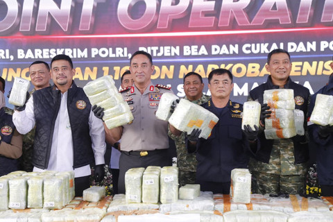 Kapolri Pimpin Pengungkapan 1,16 Ton Narkoba Jenis Ketamin di Sumatera Utara