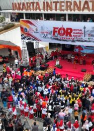 Sebanyak 10.000 peserta meramaikan Festival Olahraga Rakyat Jakarta 2026