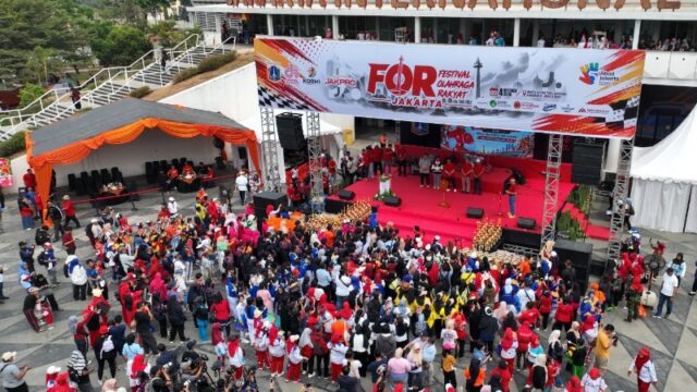 Sebanyak 10.000 peserta meramaikan Festival Olahraga Rakyat Jakarta 2026